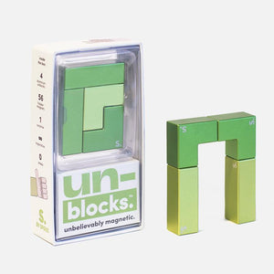 Unblocks - Aluminum Magnetic Blocks Green