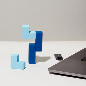 Unblocks - Soft Touch Magnetic Blocks Blue
