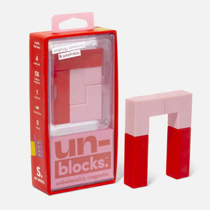 Unblocks - Soft Touch Magnetic Blocks Pink
