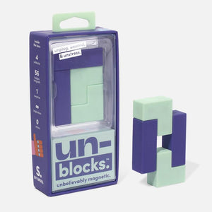 Unblocks - Soft Touch Magnetic Blocks Purple/Mint
