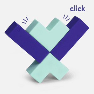 Unblocks - Soft Touch Magnetic Blocks Purple/Mint