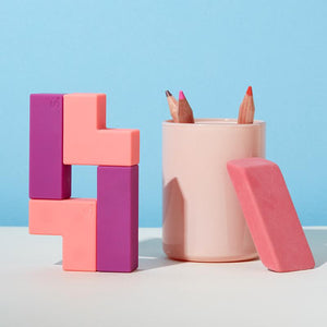 Unblocks - Soft Touch Magnetic Blocks Purple/Pink