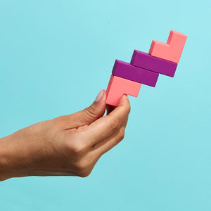 Unblocks - Soft Touch Magnetic Blocks Purple/Pink