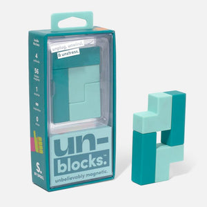 Unblocks - Soft Touch Magnetic Blocks Teal